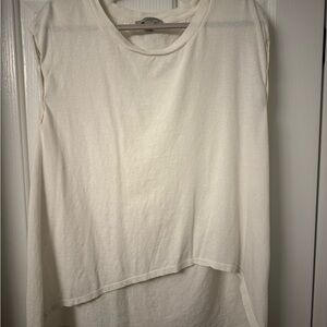 AllSaints white short sleeve t shirt oversized